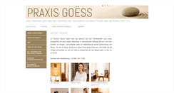 Desktop Screenshot of praxis-goess.com